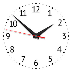 Image showing clock vector