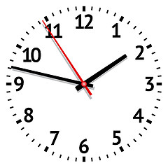 Image showing clock vector