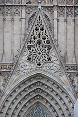 Image showing Gothic Cathedral in Barcelona