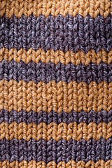 Image showing striped knitted texture