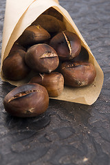 Image showing Delicious roasted chestnuts