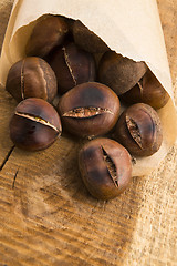 Image showing Delicious roasted chestnuts