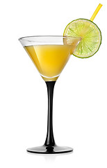 Image showing Yellow orange cocktail