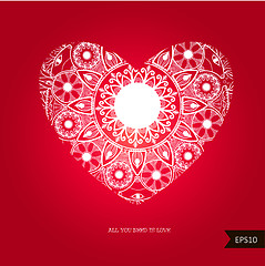 Image showing Beautiful Heart for Valentines Day background.