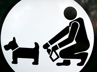Image showing Funny Dog Sign