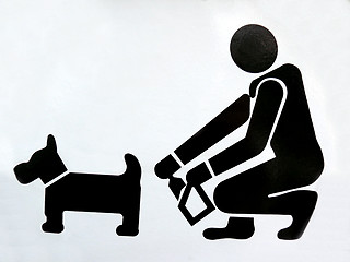 Image showing Funny Dog Sign