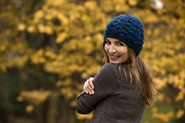 Image showing Enjoying the autumn