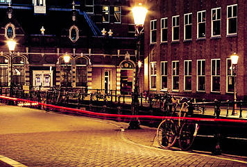 Image showing Amsterdam at night