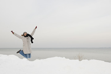 Image showing Enjoying the winter