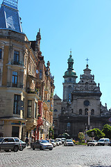 Image showing Beautiful architecture and urban movement in Lvov