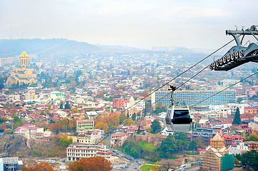 Image showing Tbilisi cable car