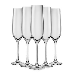 Image showing Empty glass for champagne