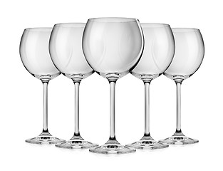 Image showing Empty wine glass isolated