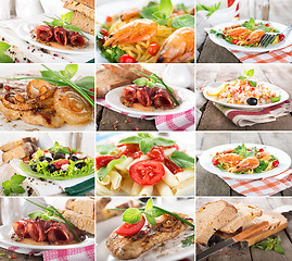 Image showing Collage food