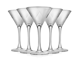 Image showing Empty martini glass