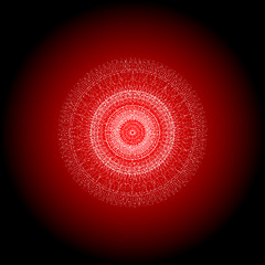 Image showing seamless red abstract line pattern background