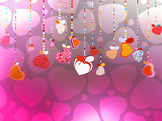 Image showing Valentines Day Background. EPS 10