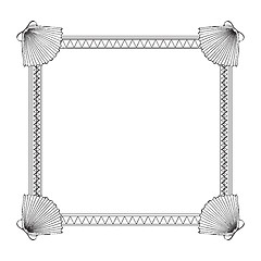 Image showing Sea shell frame