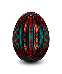 Image showing A knitted egg