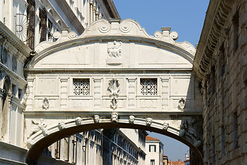 Image showing Bridge of Sighs (Ponte dei Sospiri) in Venice, Italy