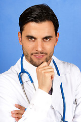 Image showing Doctor with stethoscope