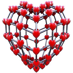 Image showing molecule concept of love 