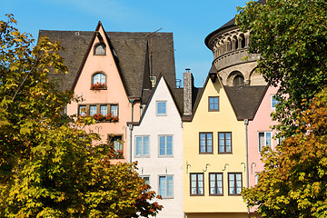 Image showing Ancient colorful houses in Cologne