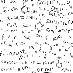 Image showing Chemistry hand draw background