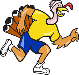 Image showing Turkey Run Runner Side Cartoon 