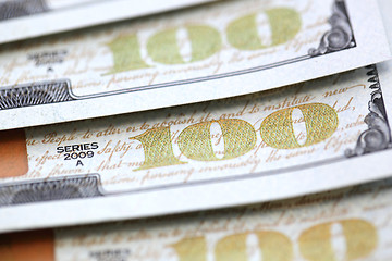 Image showing  dollar bills 