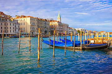 Image showing Gondolas in Venice