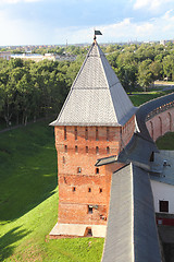 Image showing tower of Kremlin in Veliky Novgorod