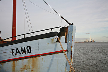 Image showing Boat details. Island of Fanoe in Denmark