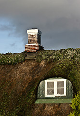 Image showing Window detail of a house Island of Fanoe in Denmark