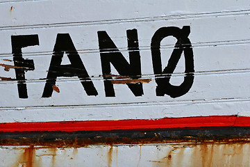 Image showing Boat indicating origins Island of Fanoe in Denmark