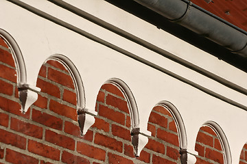 Image showing Detail of a house Island of Fanoe in Denmark