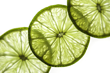 Image showing Slices of lime