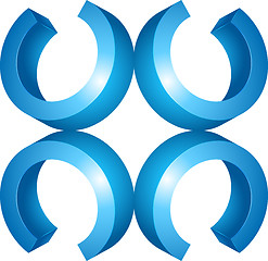 Image showing 3d sign or symbol graphic design