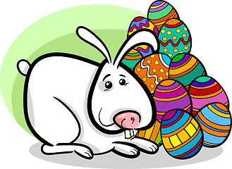 Image showing easter bunny cartoon illustration
