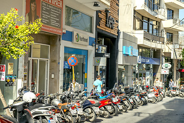 Image showing Scooters in Heraklion, Creece