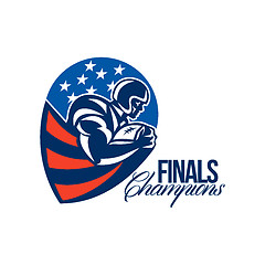 Image showing American Football Finals Champions Retro