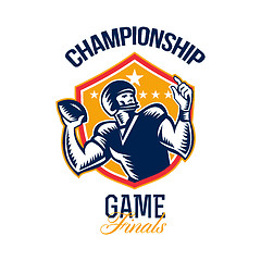 Image showing American Football Championship Game Finals Shield