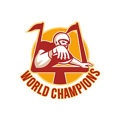 Image showing American Football Touchdown World Champions