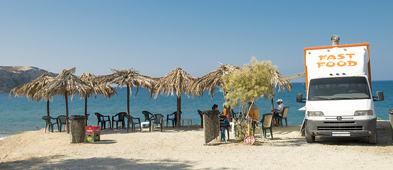 Image showing Beach fast food