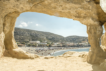 Image showing Matala beach