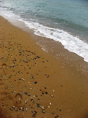 Image showing Footstep in the sand