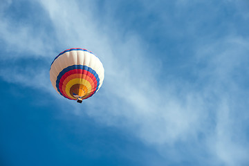 Image showing Multicolored Balloon in the blue sky