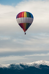 Image showing Multicolored Balloon in the blue sky