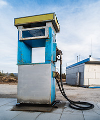 Image showing Old gas pump