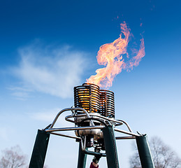 Image showing Fire from balloon flight